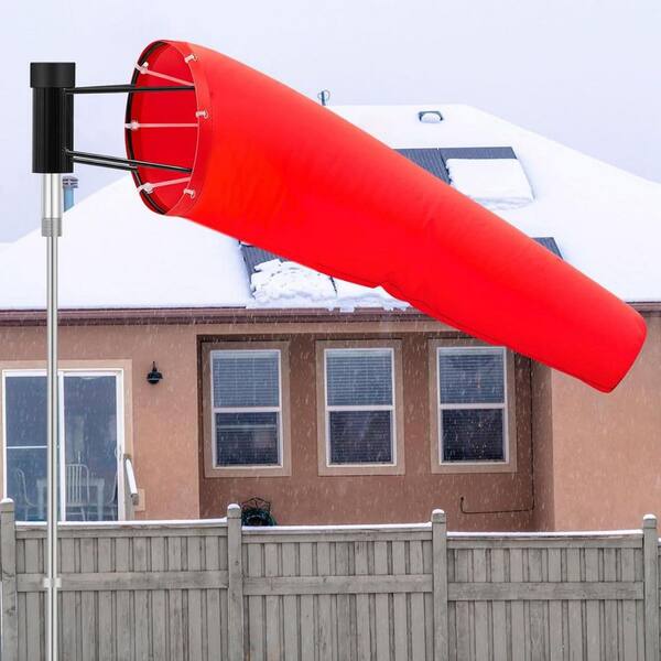 Red UV Fade Resistant Airport Wind Socks for Outside HPFFGVT52N