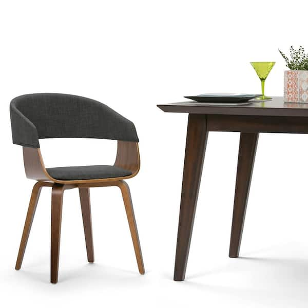 Simpli Home Lowell Mid Century Modern Bentwood Dining Chair in