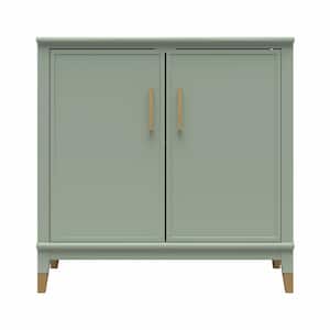 Westerleigh, Pale Green 33.4 in H, Storage Cabinet with 2-Doors