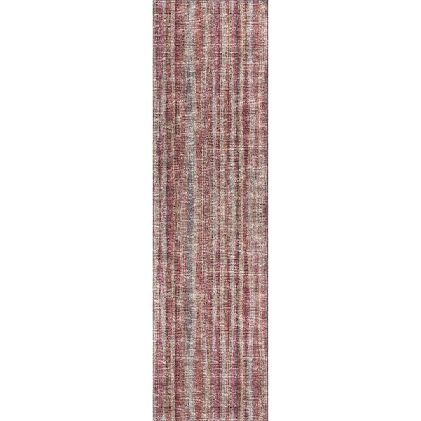 Addison Rugs Waverly Pink 2 ft. 3 in. x 7 ft. 6 in. Geometric Indoor/Outdoor Area Rug