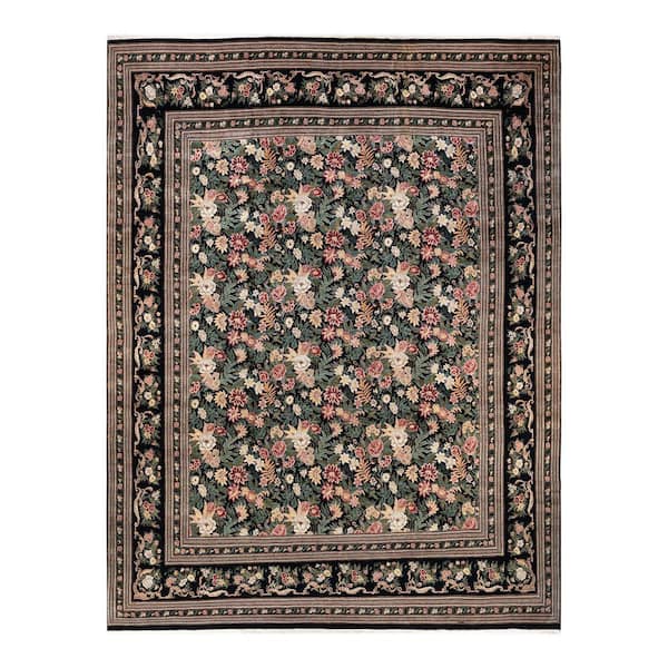 Solo Rugs Mogul One-of-a-Kind Traditional Black 11 ft. 10 in. x 15 ft. 4 in. Oriental Area Rug