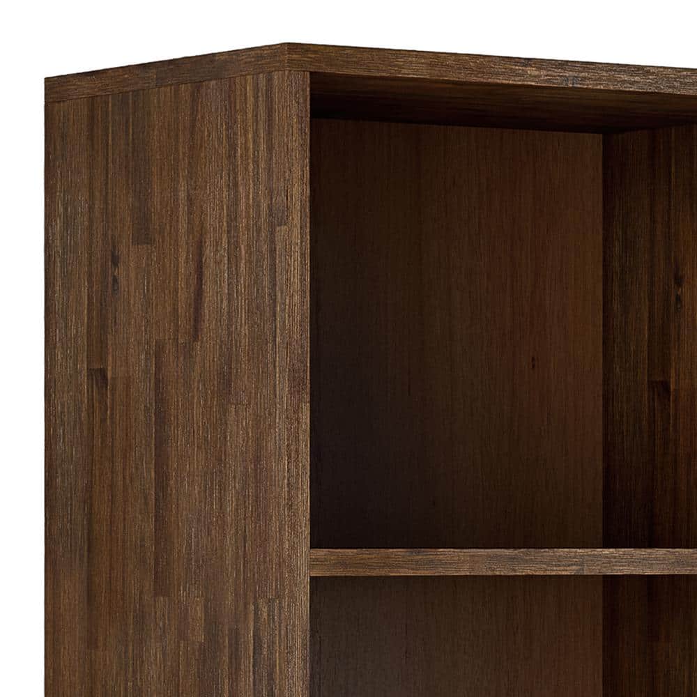 Clarkson Rustic Natural Aged Brown Solid Acacia Bookcase