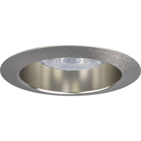 Progress Lighting 5 in. Brushed Nickel Recessed Deep Cone Trim