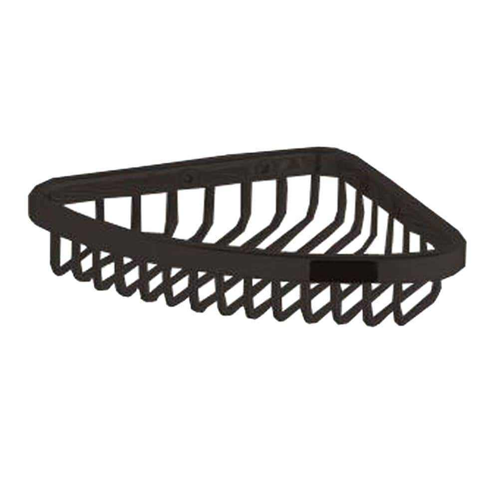 KOHLER 3-in H Screw Mount Stainless Steel Oil-Rubbed Bronze Hanging Shower Caddy KOHLER 3-in H Screw Mount Stainless Steel Oil-Rubbed Bronze Hanging Shower Caddy