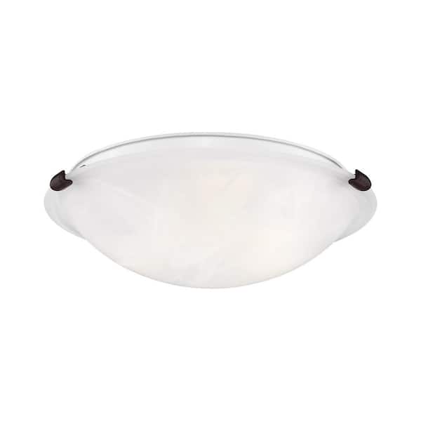 Livex Lighting Oasis 3 Light Bronze Flush Mount