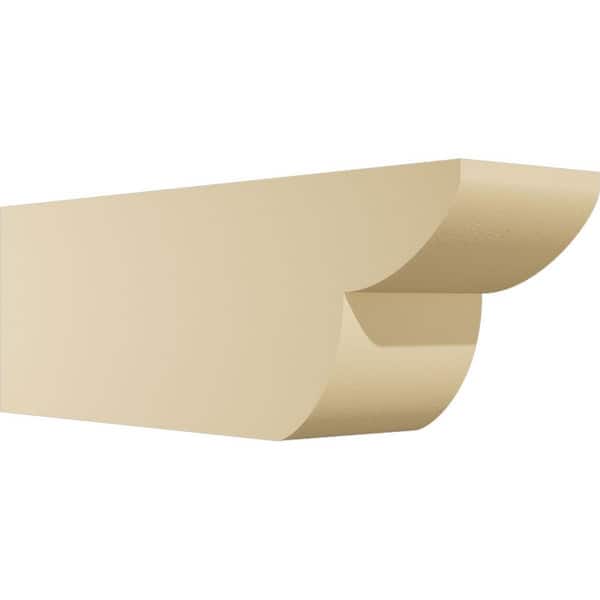 Ekena Millwork Standard Crestline 6 in. W x 8 in. H x 24 in. D Signature Urethane Rafter Tail Outlooker