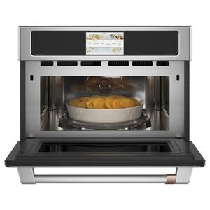 27 in. 1.7 cu. ft. Smart Electric Wall Oven and Microwave Combo with 120 Volt Advantium Technology in Stainless Steel