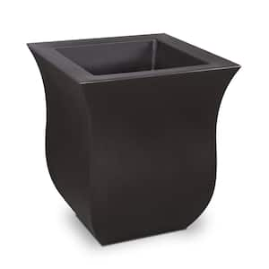 Mayne Nantucket 16 in. Square Self-Watering Espresso Polyethylene