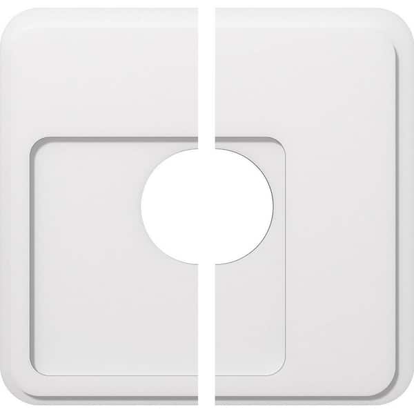 1 in. P X 8-1/4 in. C X 24 in. OD X 7 in. ID Lucan Architectural Grade PVC Contemporary Ceiling Medallion, Two Piece