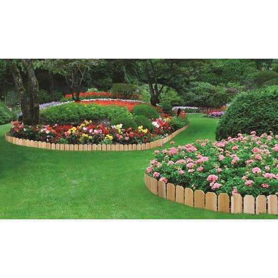 Cedar Wood 10 ft. Flexible Lawn Edging Set