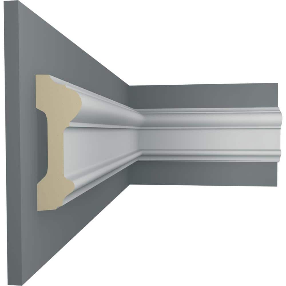 Ekena Millwork Bedford 3.625'' H x 94.5'' W x 1.25'' D Urethane Chair Rail