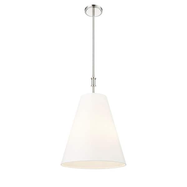 Adorra 16 in. Wide 3-Light Pendant-Polished Nickel
