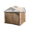 APEX GARDEN 10 ft. x 10 ft. Privacy Curtain Set for The Style ...