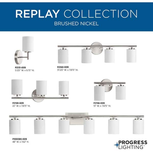 Progress Lighting - online P2159-31 - Replay - 22 Inch Width - 3 Light - Line Voltage