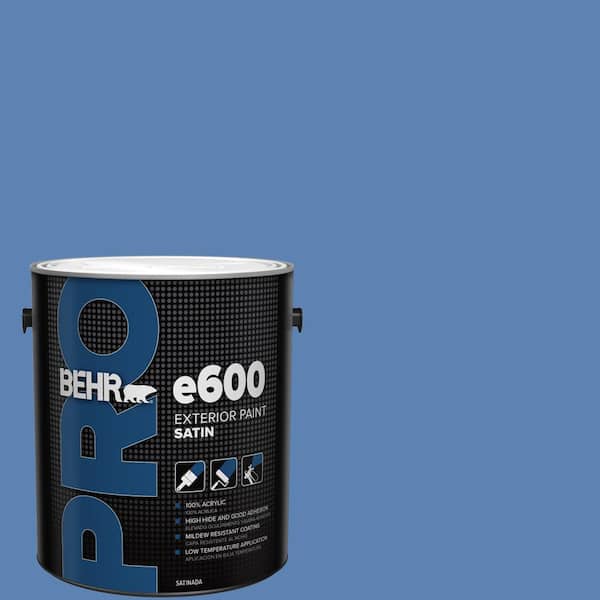 1 gal. #PPU15-06 Neon Blue Satin Exterior Paint