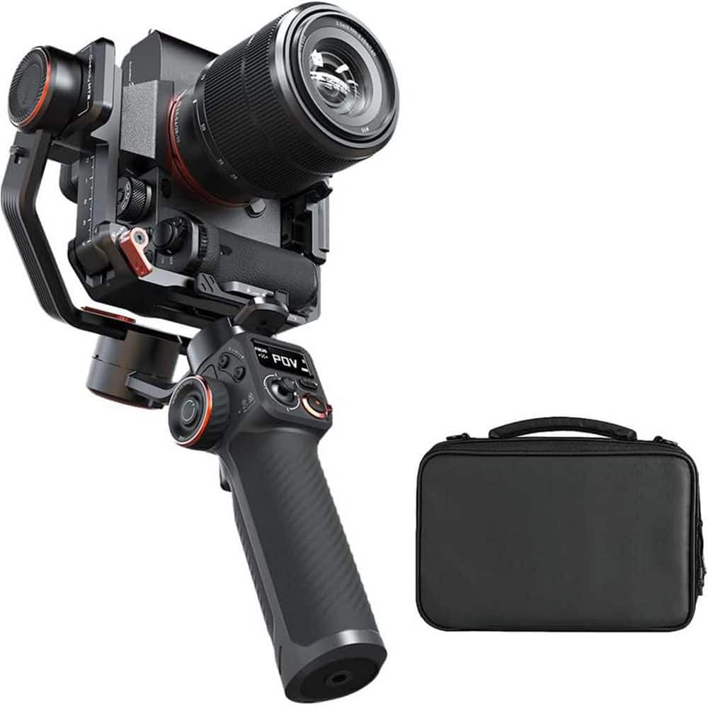 Camera Stabilizer Kit with AI Tracker and Magnetic Fill Light 3-Axis Gimbal for Smartphones and Mirrorless Cameras price history on PriceWatchPro