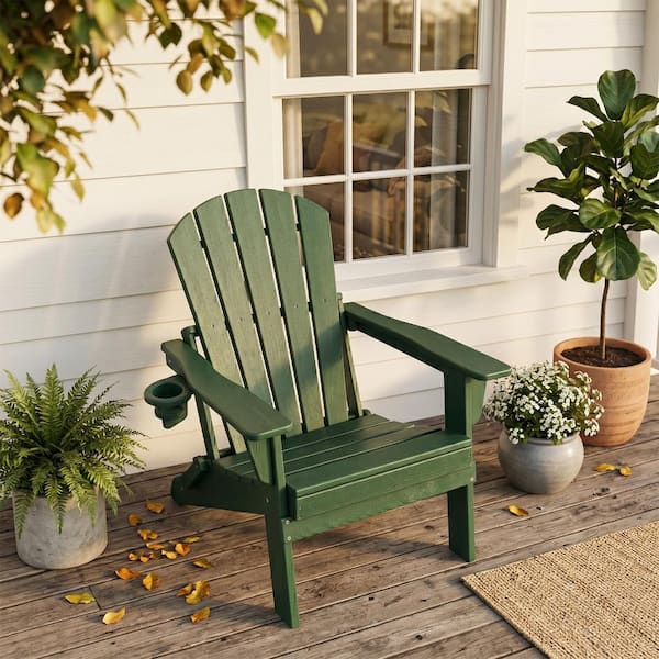 Modern Muse HDPE Adirondack Chair – Weatherproof, Maintenance-Free