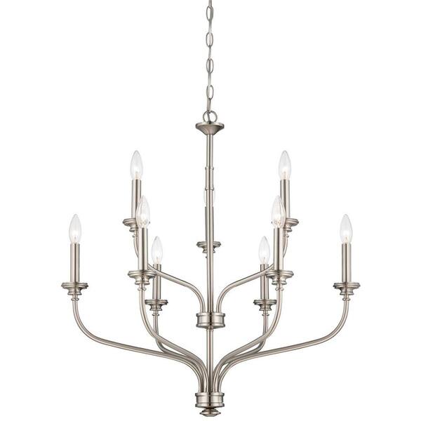 Minka Lavery Harbour Point 9-Light Brushed Nickel Chandelier