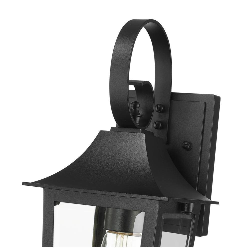 Gannon Black Dimmable Outdoor Wall Lantern