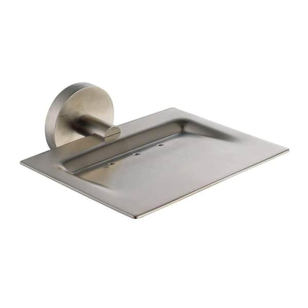 KRAUS Imperium Bathroom Wall-Mounted Brass Soap Dish in Brushed Nickel