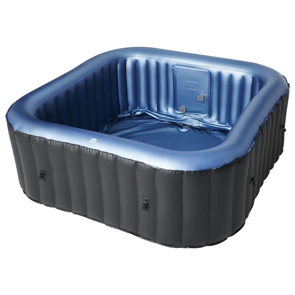 Tekapo Square Blue and Black Inflatable Hot Tub Spa