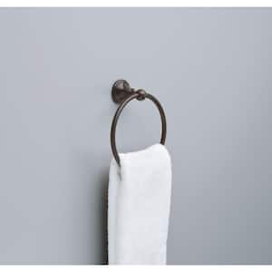 Crestfield 4-Piece Bath Hardware Set with 24 in. Towel Bar, Toilet Paper Holder, Towel Ring, Towel Hook, Venetian Bronze