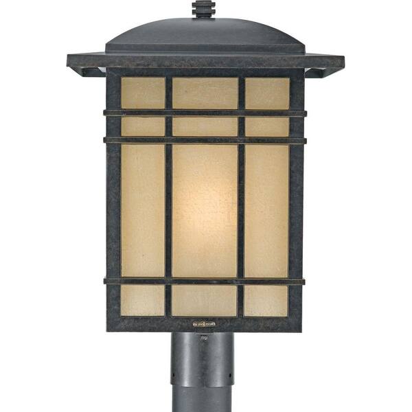 Filament Design Monroe 1-Light Imperial Bronze Outdoor Incandescent Post Lantern Light