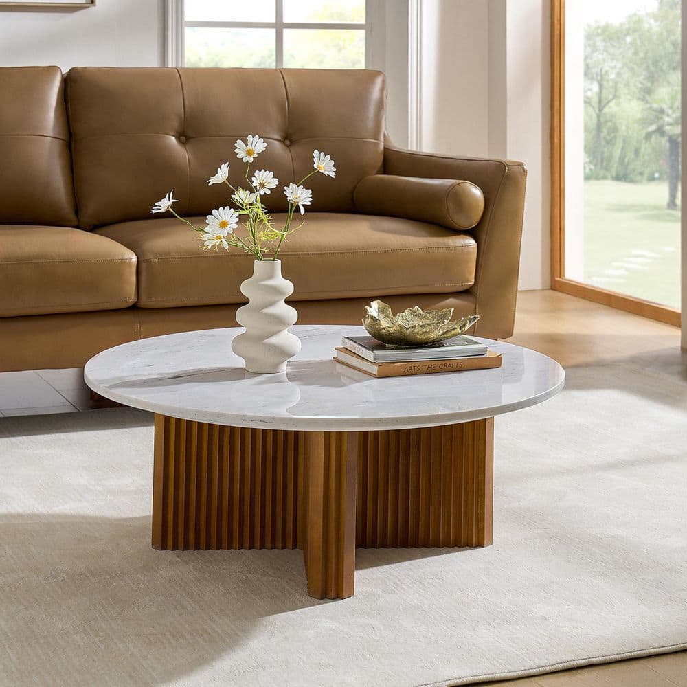 JAYDEN CREATION Lilura 36 in. Modern Minimalistic Round