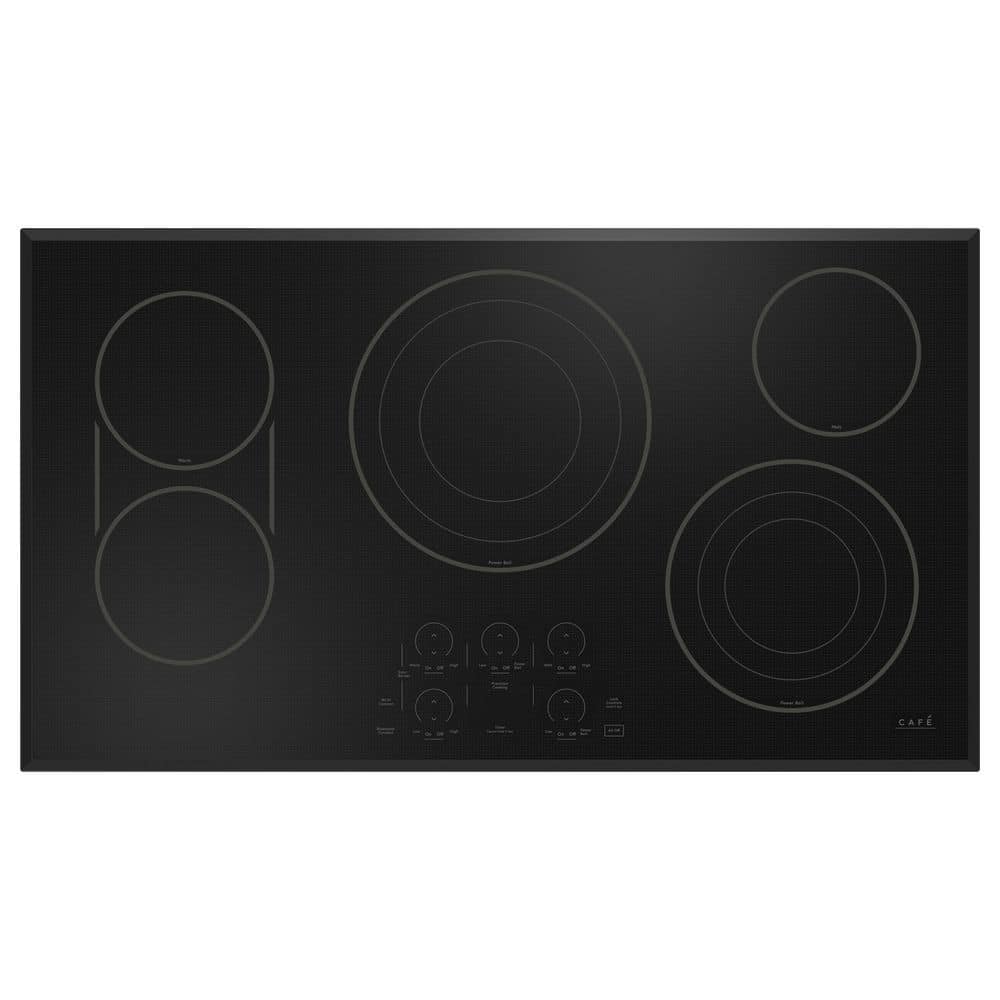 36" Black Touch Control Electric Cooktop with 5 Burners