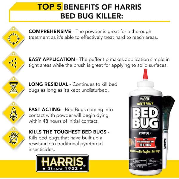 Harris Gold Powder Bed Bug Killer 4 oz