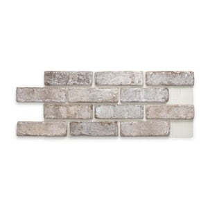 28 in. x 10.5 in. x 0.625 in. Brickwebb Tahoe Thin Brick Sheets - Flats (Box of 4 Sheets)