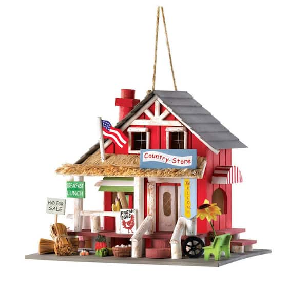 Zingz & Thingz 10.25 in. x 7 in. x 9 in. Rustic Country Store Birdhouse
