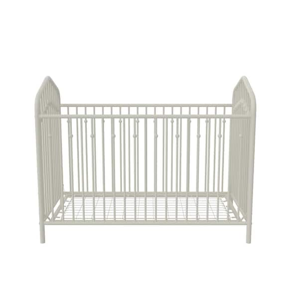 White cheap metal crib