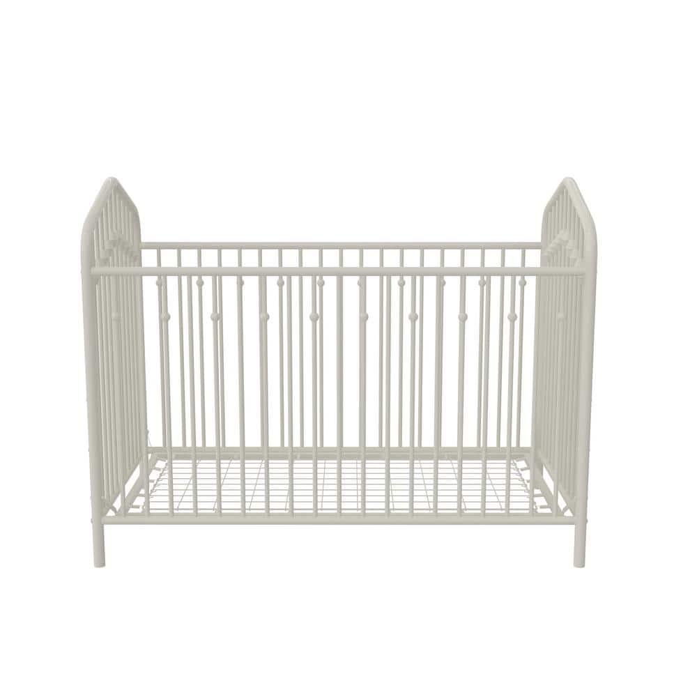 Novogratz Bushwick Off White Metal Crib 8006179N The Home Depot