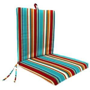 44 in. L x 21 in. W x 3.5 in. T Outdoor Chair Cushion in Covert Fiesta