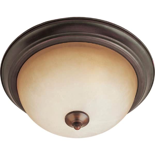 Maxim Lighting Essentials 2-Light Oil Rubbed Bronze Flush Mount