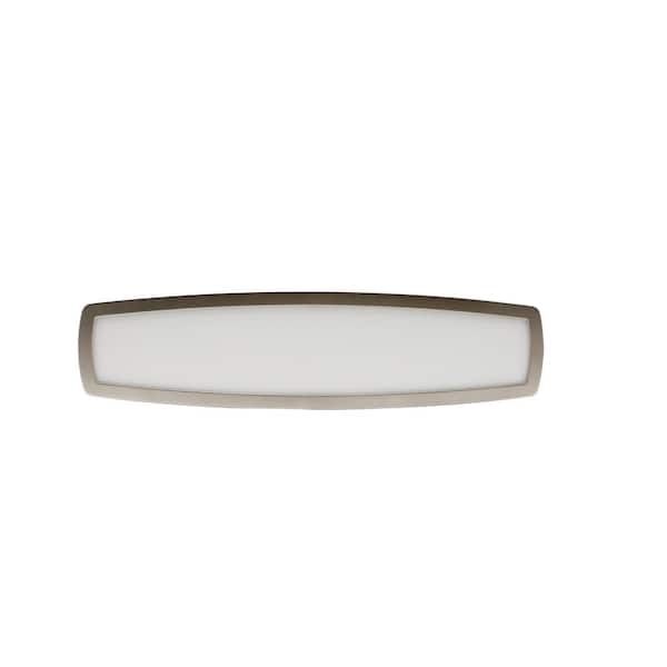 19-Watt Brushed Nickel Edgelit Integrated LED Bath Light