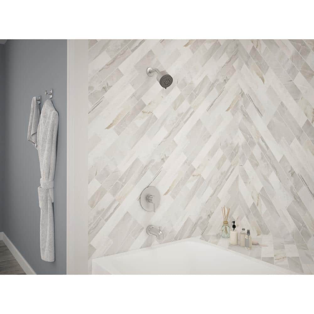 Polished Chrome Adjustable Rain Shower Head Kit