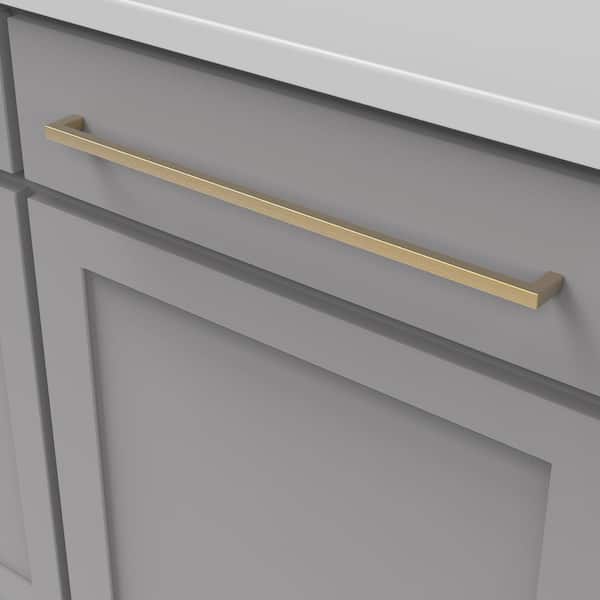 HICKORY HARDWARE Skylight Collection 224mm (9 in.) C/C Brushed Golden Brass  Cabinet Drawer & Door Pull HH075422-BGB - The Home Depot