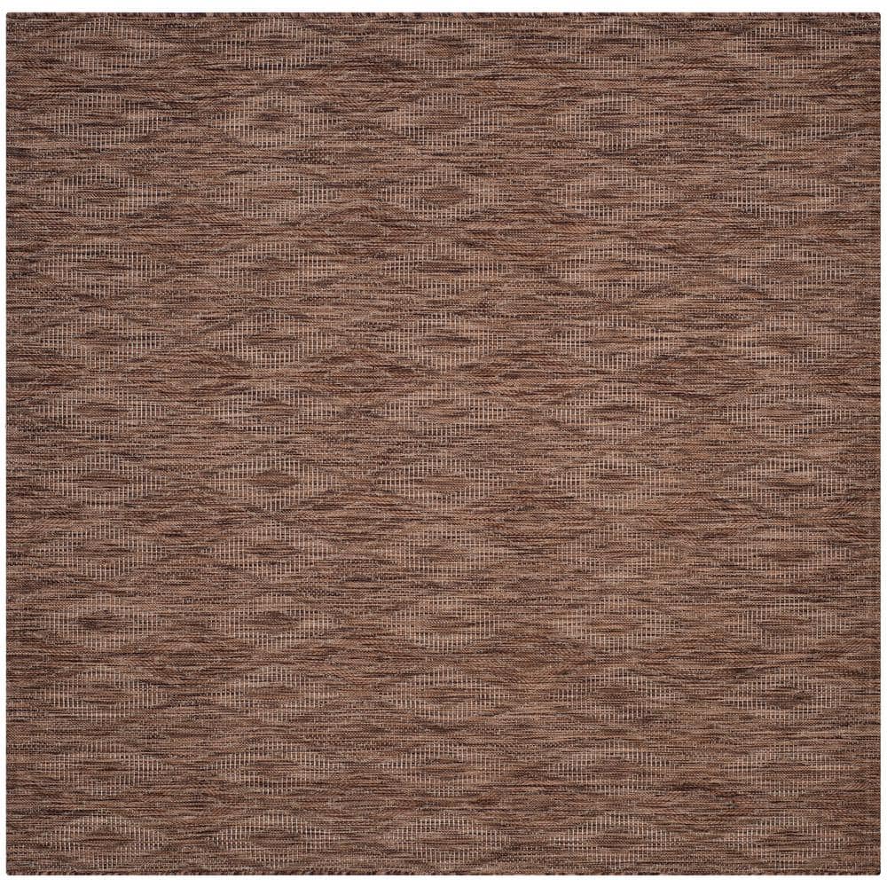 Courtyard Brown 5 ft. x 5 ft. Solid Diamond Indoor/Outdoor Patio  Square Area Rug price history on PriceWatchPro