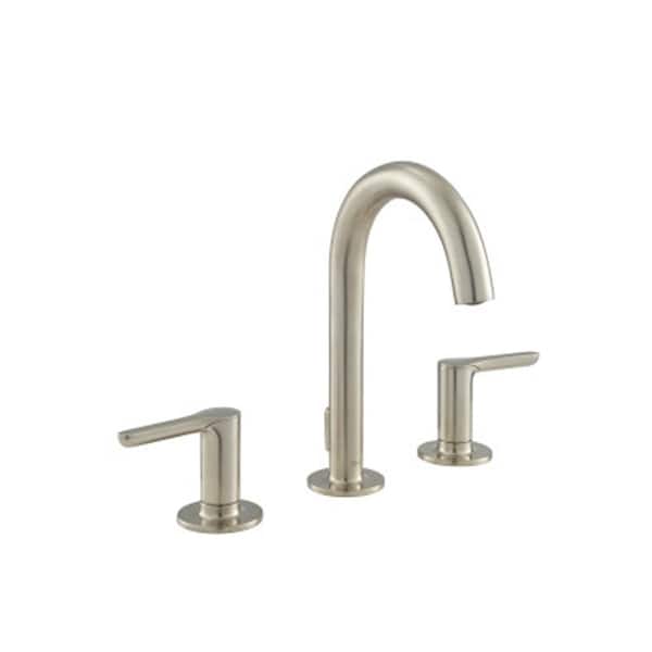 Studio S 8 in. Widespread 2-Handle Bathroom Faucet in Brushed Nickel