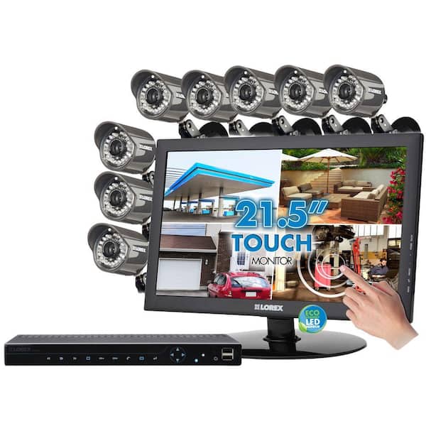 Lorex Edge 2 8 CH 1 TB Hard Drive Surveillance System with (8) 660 TVL Cameras and 22 in. Monitor-DISCONTINUED