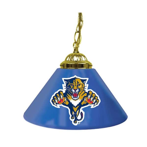 Trademark NHL Florida Panthers 14 in. Single Shade Stainless Steel Hanging Lamp