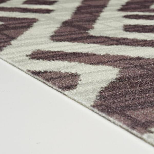 FOSS FLOORS Vintage Taupe/White 6x8 Area Rug - TPR, Outdoor Rugs