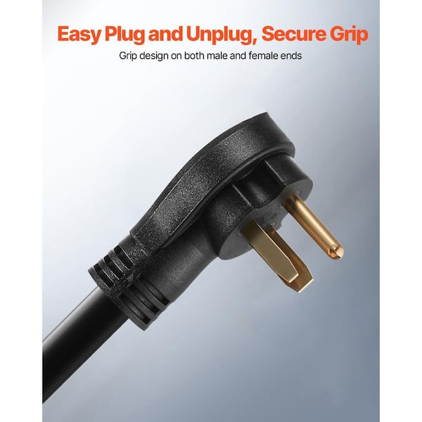 50 ft. Welder Extension Cord, 30 Amp 250V Generator Extension Cord for Welders, Heavy Duty Pure Copper Welder Cable