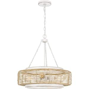 Waylon 4-Light Antique White Standard Pendant