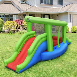 Inflatable Bounce House Castle Outdoor Jumper with 2 Slide