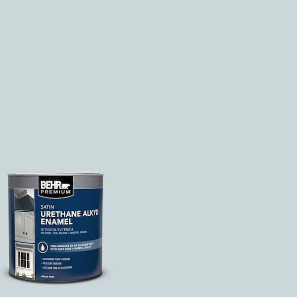 1 qt. #740E-2 Misty Surf Satin Enamel Urethane Alkyd Interior/Exterior Paint