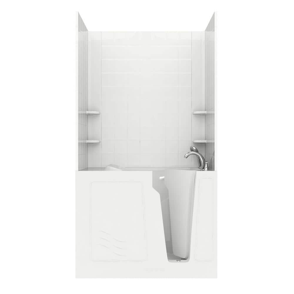 NOVA Heated Rampart 4.4 ft. Walk-in Non-Whirlpool Bathtub with 6 in. Tile E