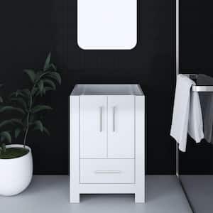 Boston 24 in. W x 20 in. D x 34 in. H Bath Vanity Cabinet without Top in Glossy White